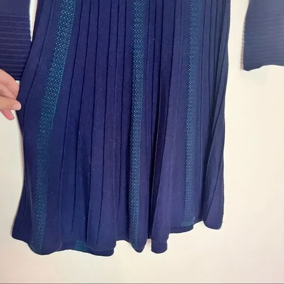 Max Studio V-Neck A Line Sweater Dress - Picture 6 of 8